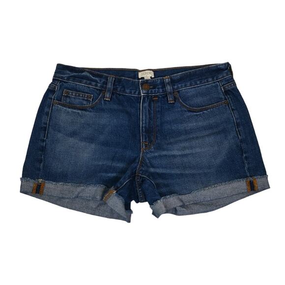 J. Crew Womens 27 Dark Wash Denim Jean Shorts in Lexi Wash - Picture 1 of 10